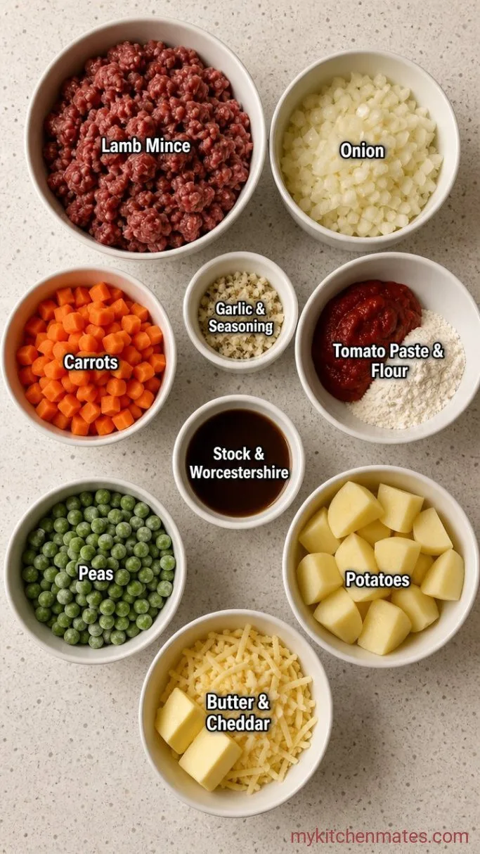 Rich Lamb Shepherd’s Pie with Cheesy Mash Ingredients