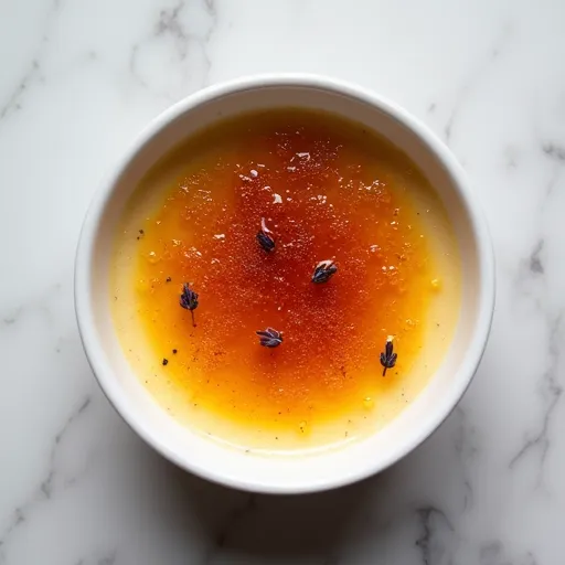 Lavender-Infused Custard Creme Brulee