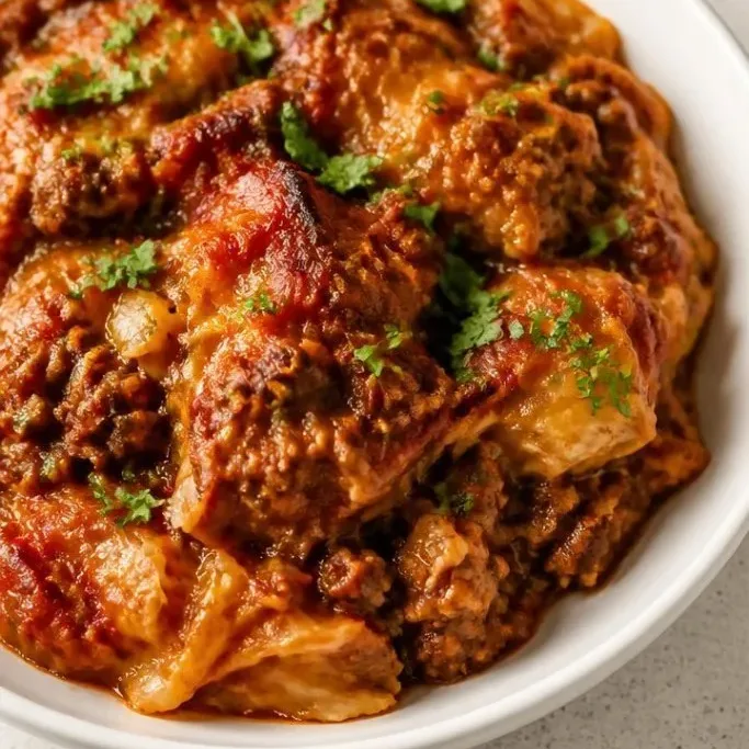 Lazy Cabbage Roll Casserole