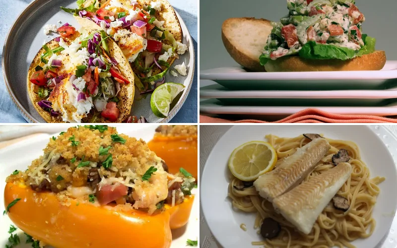 10 Delicious Leftover Halibut Recipes You Will Actually Want to Make Again leftover-halibut-recipes collage