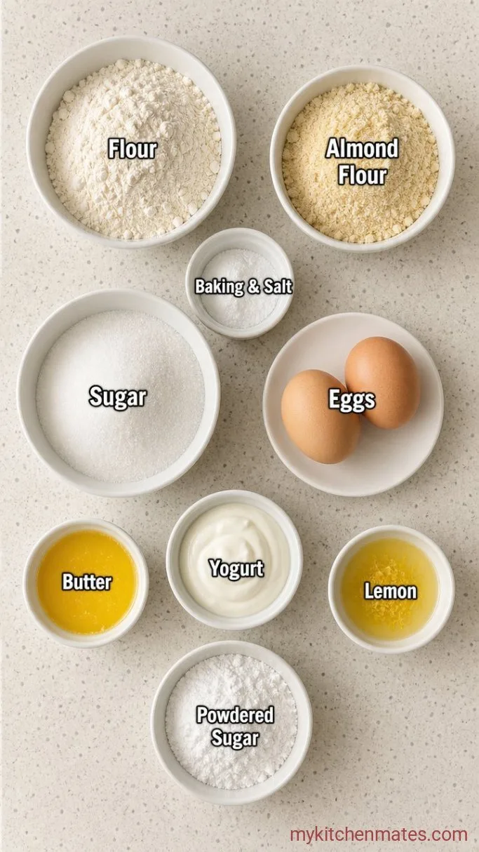 One-Bowl Lemon Almond Cake Ingredients