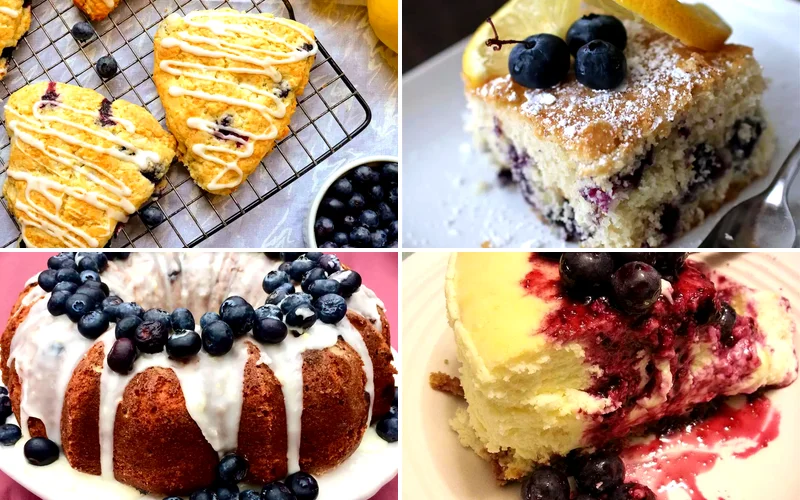 15 Bright Lemon-Blueberry Desserts to Sweeten Your Day lemon blueberry desserts featured