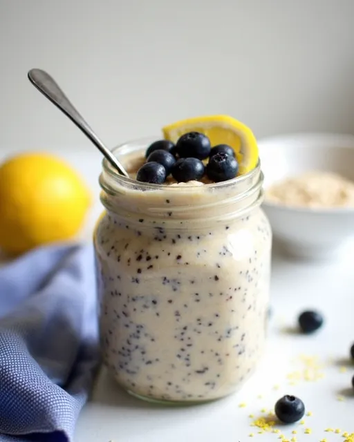 Lemon Blueberry Overnight Oats