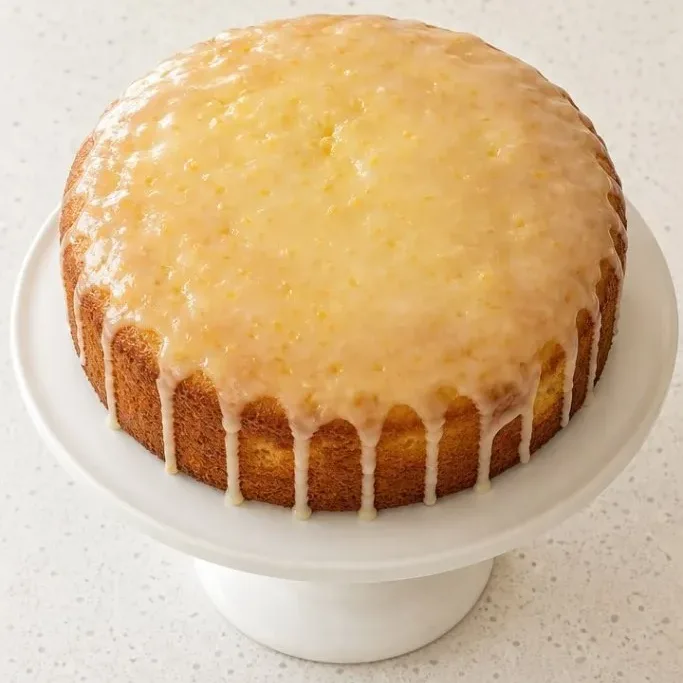 Moist Lemon Butter Cake with Lemon Glaze Lemon Butter Cake
