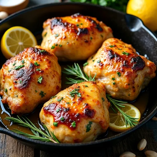 Lemon Butter Pan-Seared Chicken Thighs