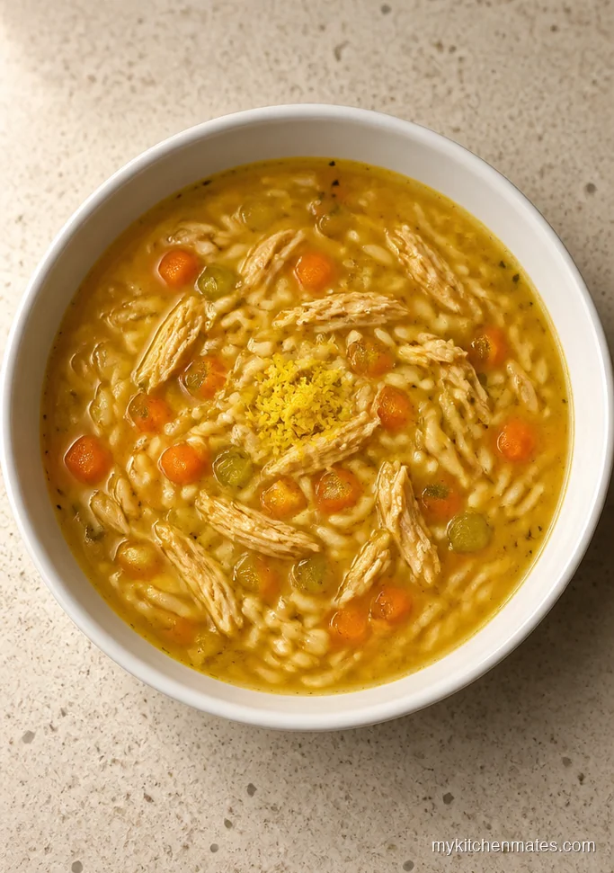 Lemon Chicken Orzo Soup