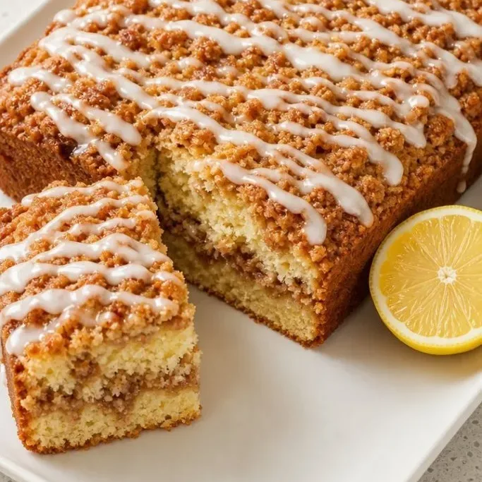 Lemon Coffee Cake with a Crumbly Streusel Top Lemon Coffee Cake