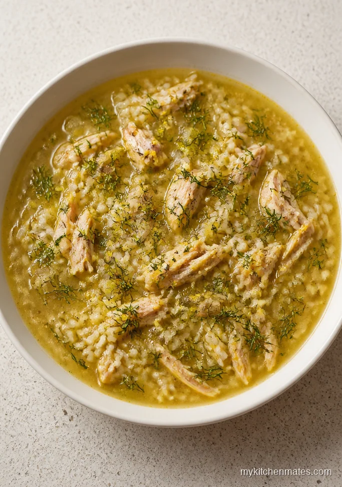 Lemon Dill Chicken and Rice Soup