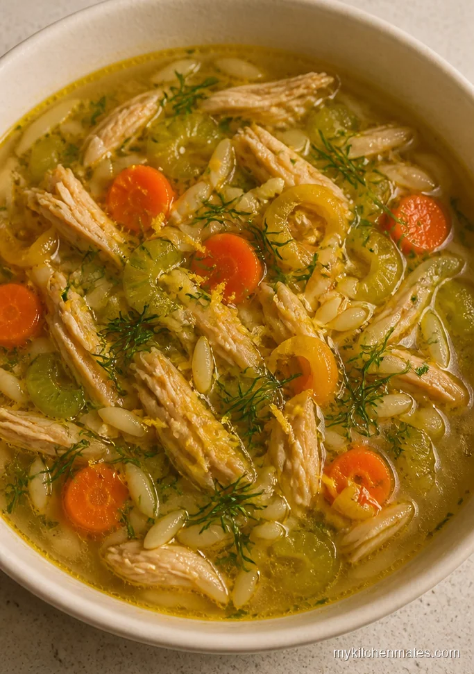 Lemon Dill Chicken Noodle Soup