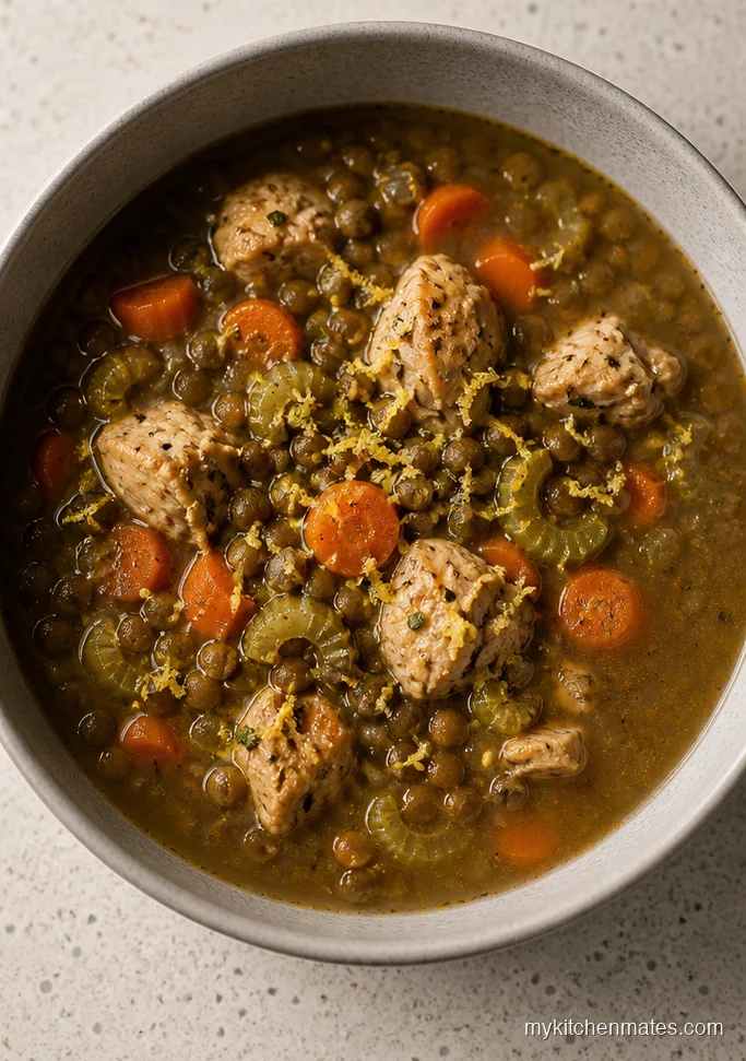 Lemon Garlic Chicken and Lentil Stew