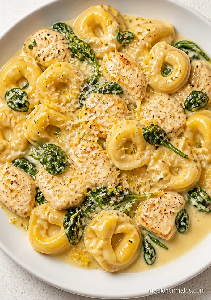 Lemon Garlic Chicken Tortellini