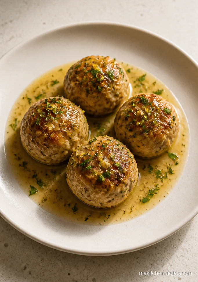 Lemon Garlic Herb Meatballs