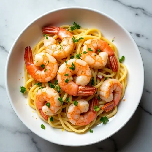 Lemon-Herb Mediterranean Style Shrimp Scampi