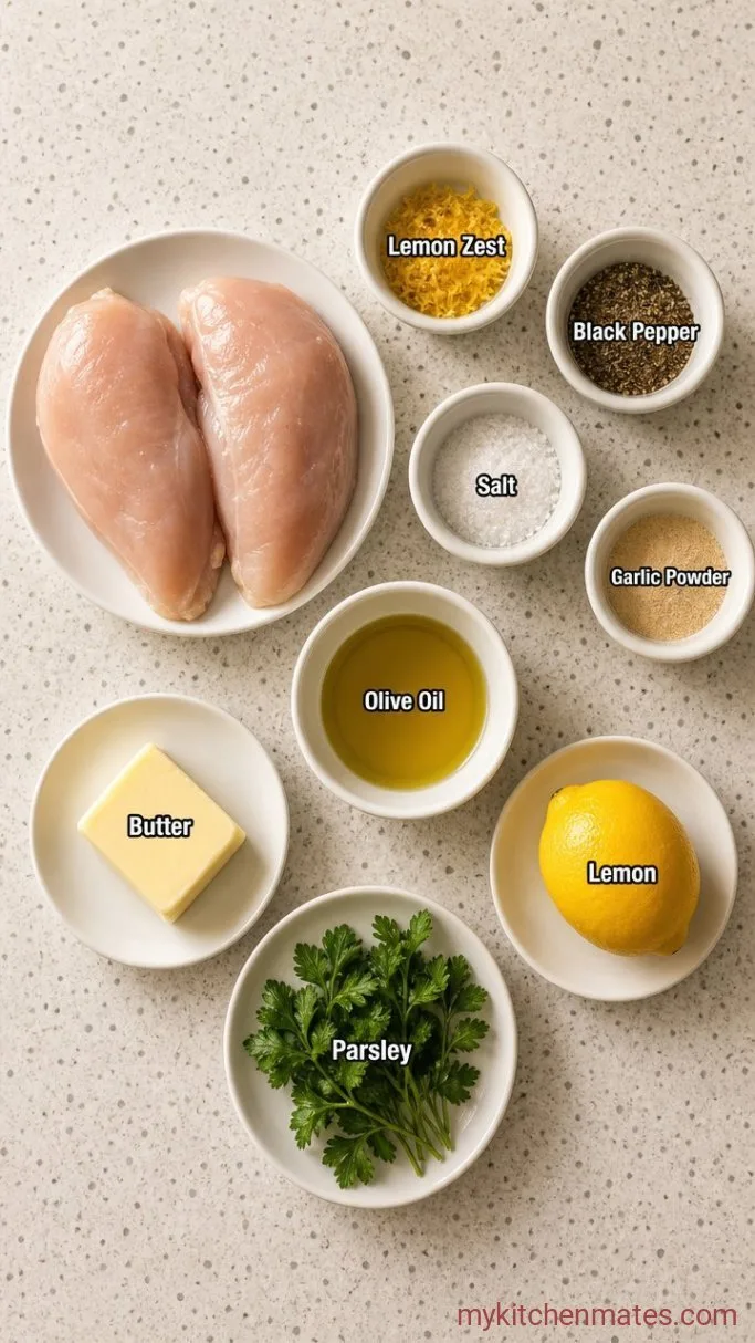 Juicy Lemon Pepper Chicken Breast (Ready in 20 Minutes) Ingredients