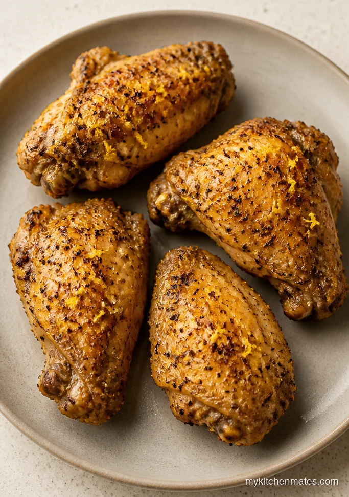 Lemon Pepper Crockpot Chicken Wings