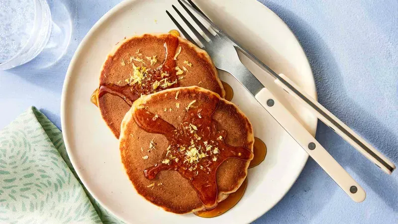 Fluffy Lemon Ricotta Pancakes Food photo of Lemon Ricotta Pancakes