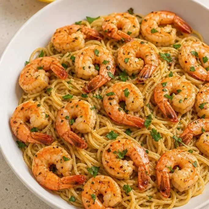 Lemon Shrimp Pasta