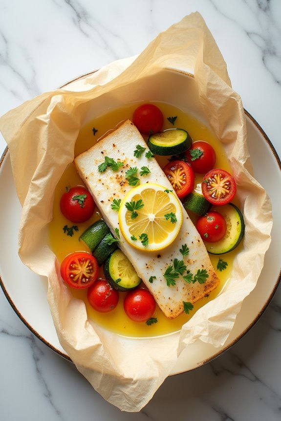 lemon garlic fish wrapped cooking