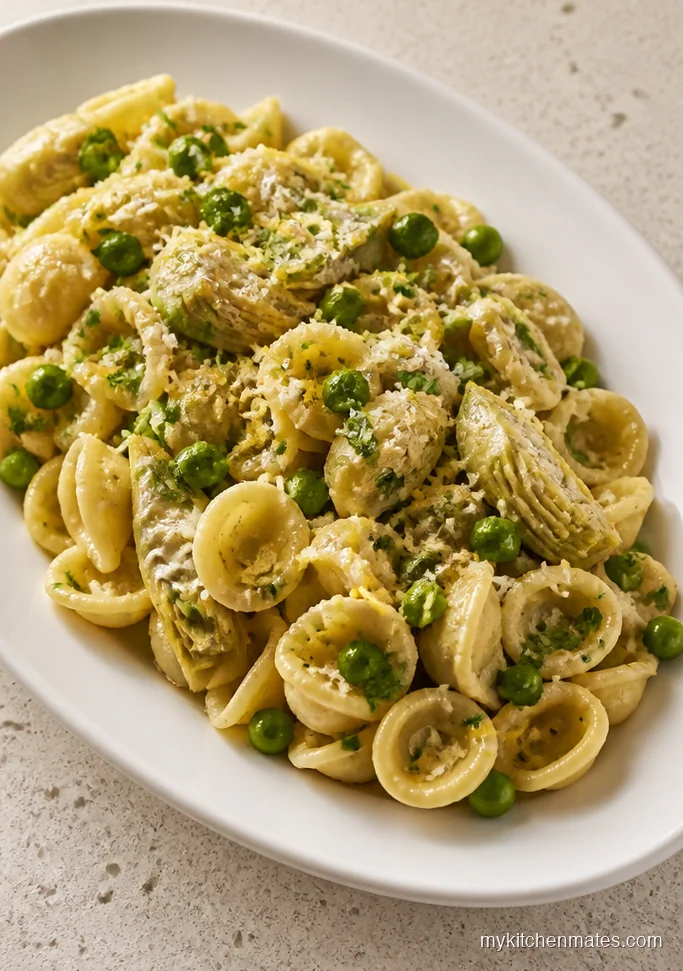 11 Dutch Oven Pasta Recipes for Big-Batch Comfort Dinners Lemony Artichoke and Pea Orecchiette