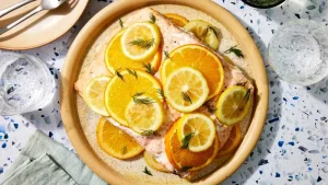Food photo of Lemony Baked Salmon in Foil