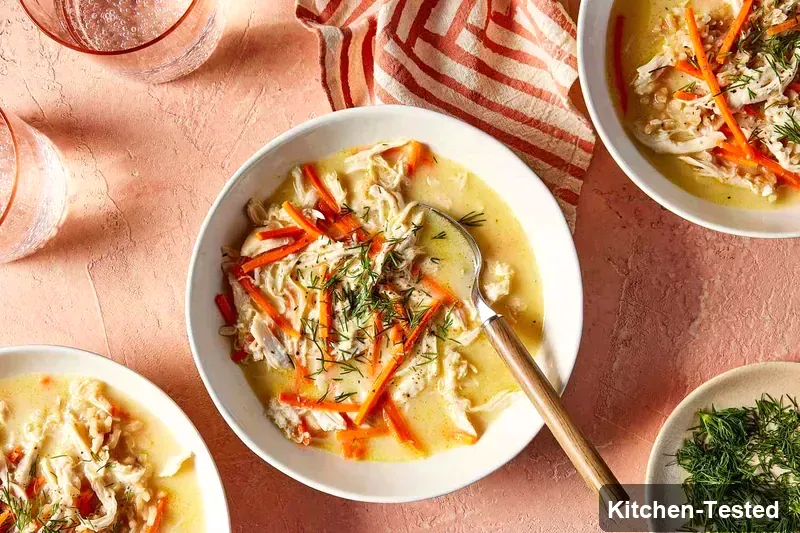 Lemony Chicken & Rice Soup lemony chicken rice soup