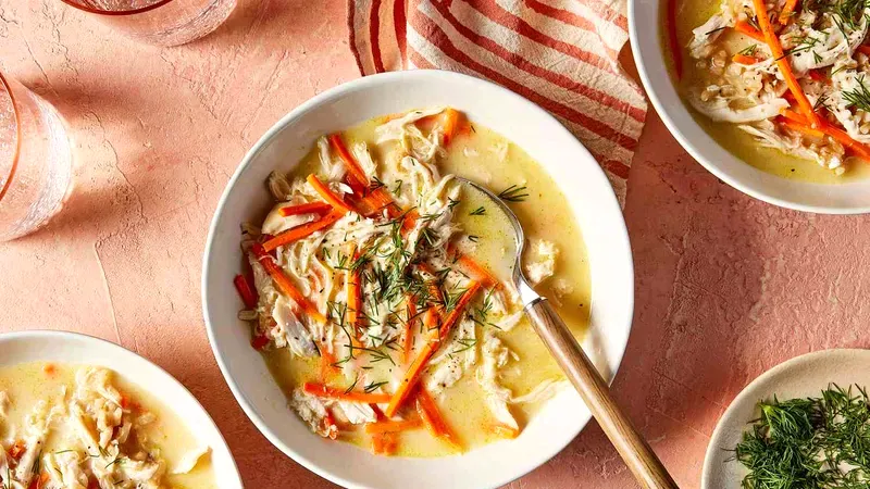 Lemony Chicken & Rice Soup Food photo of Lemony Chicken & Rice Soup
