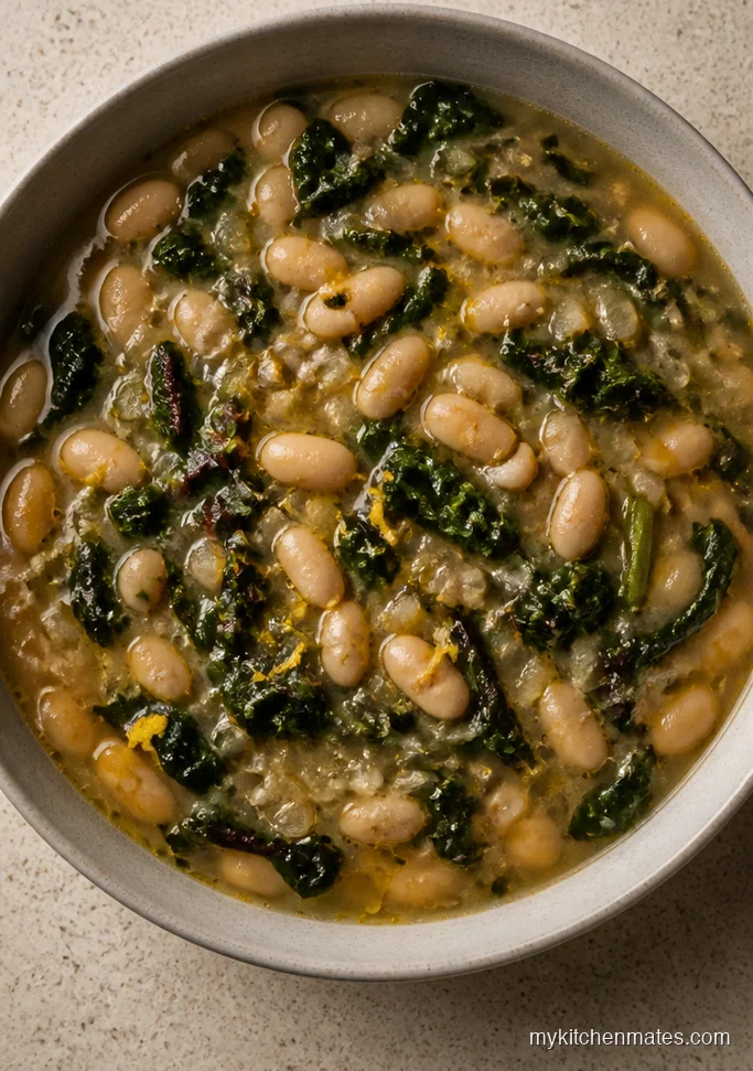 Lemony White Bean and Greens Soup
