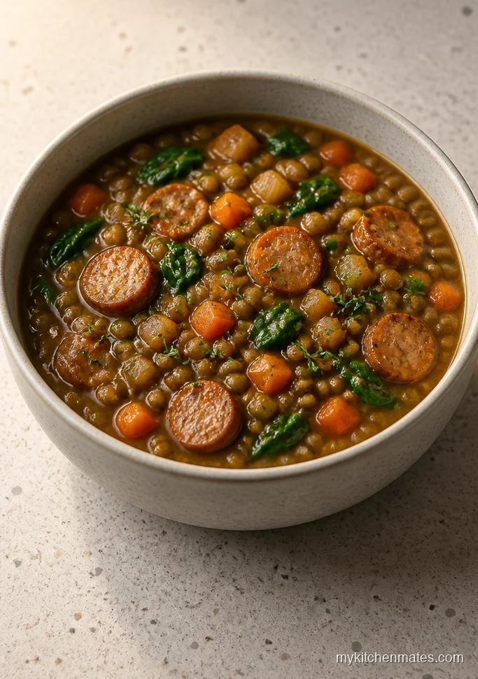 Lentil and Chicken Sausage Stew