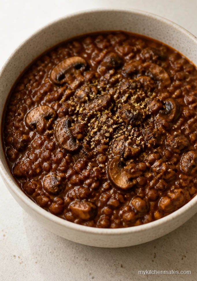 Lentil and Mushroom Bolognese