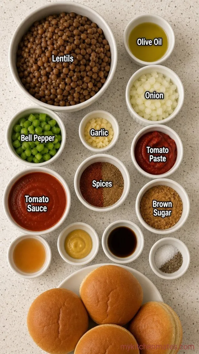 30-Minute Lentil Sloppy Joes Ingredients