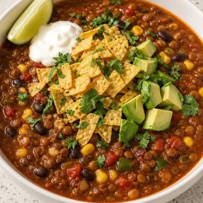 Lentil Tortilla Soup