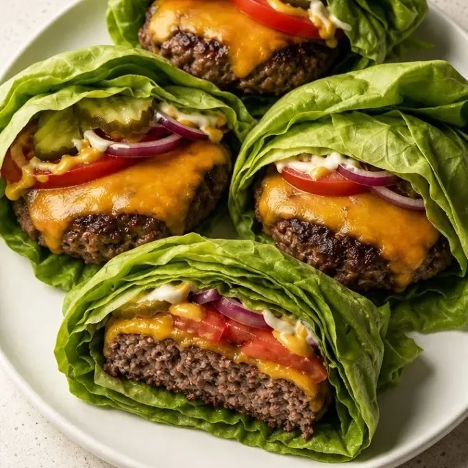 Lettuce Wrap Burgers (Low Carb & Ready in 20 Minutes) Lettuce Wrap Burger