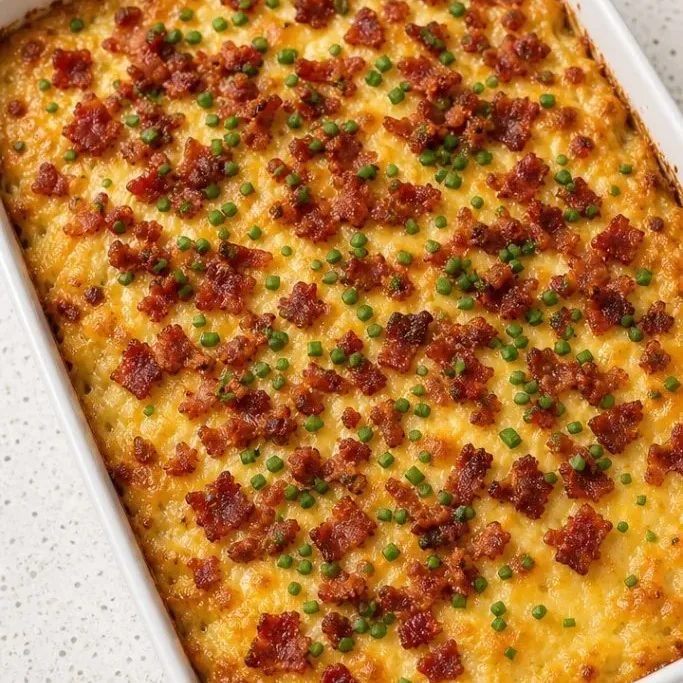 Cheesy No-Boil Loaded Baked Potato Casserole Loaded Baked Potato Casserole