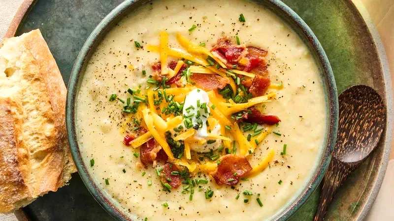 Loaded Baked Potato Soup Food photo of Loaded Baked Potato Soup