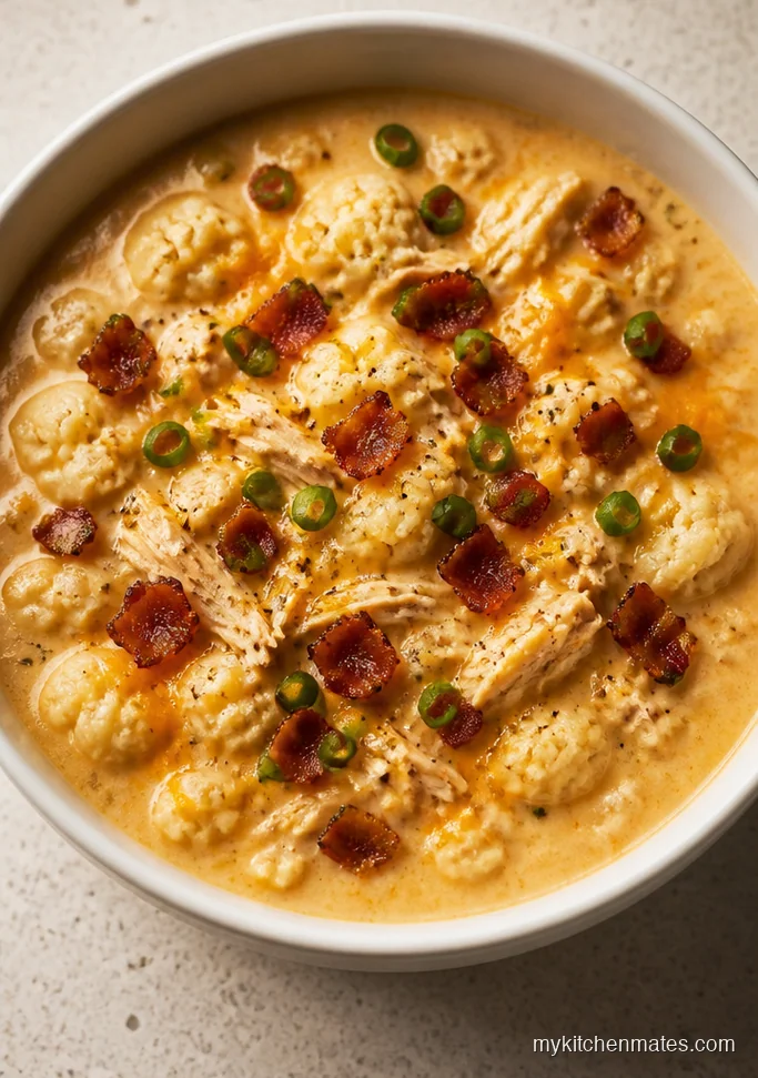 Loaded Cauliflower Chicken Chowder