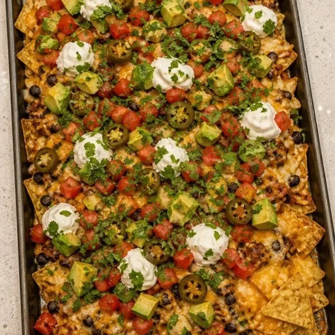 Loaded Chicken Nachos