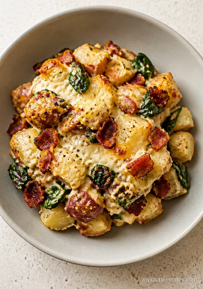 Loaded Turkey Bacon Breakfast Potato Bake