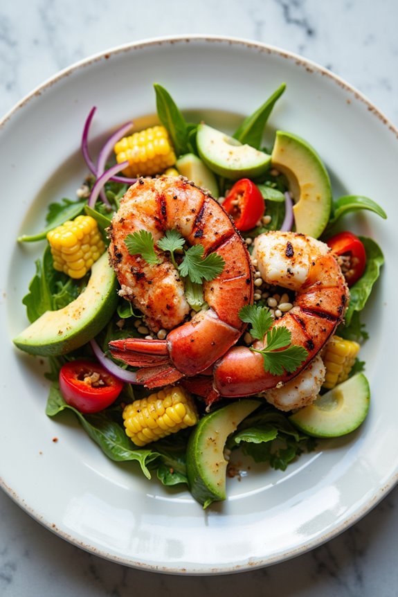 lobster corn salad vinaigrette