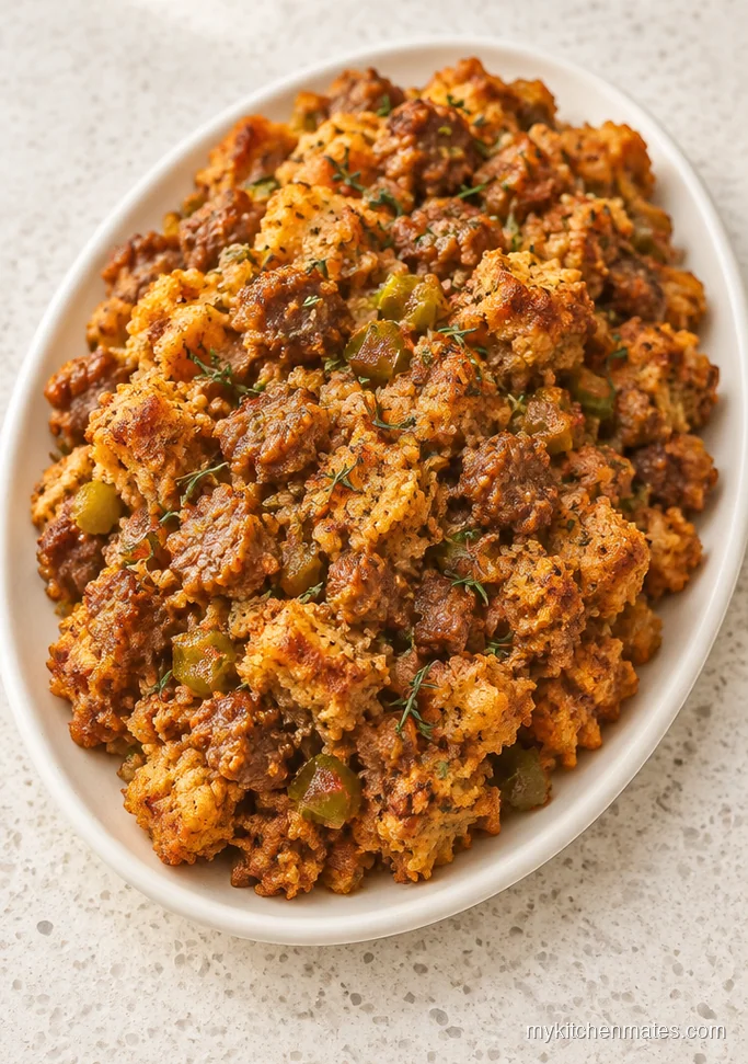 Louisiana Hot Sausage Dressing