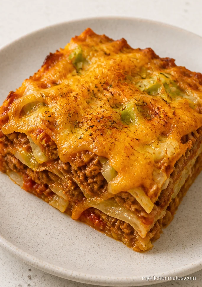 Low-Carb Beef and Cabbage Casserole