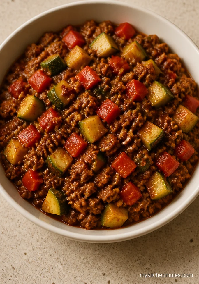 Low Carb Beef Chili with Zucchini