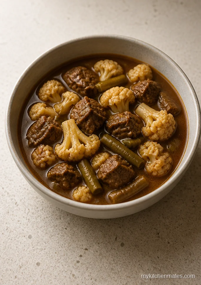 Low Carb Cauliflower Beef Stew