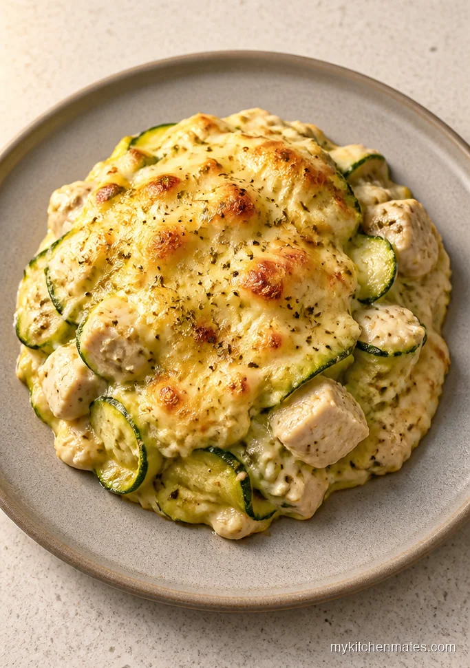 Low Carb Chicken Alfredo Casserole