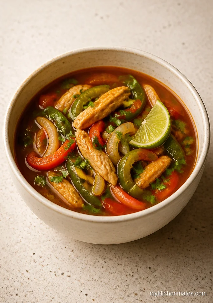Low Carb Chicken Fajita Soup