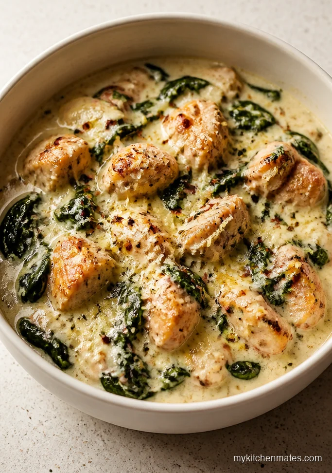 Low Carb Chicken Florentine Stew
