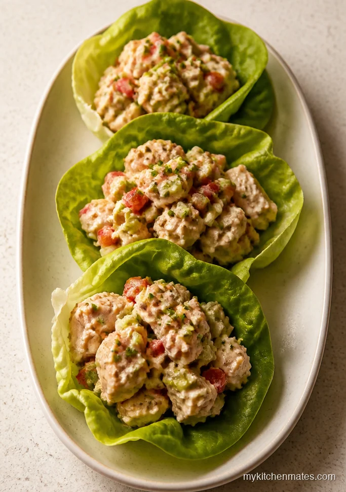 Low Carb Chicken Ranch Lettuce Wraps