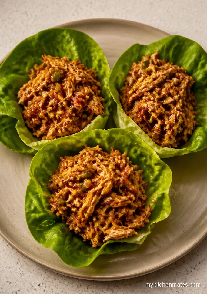 Low Carb Chicken Taco Lettuce Wraps