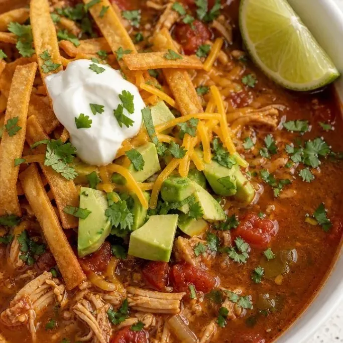 30-Minute Low Carb Chicken Tortilla Soup Low Carb Chicken Tortilla Soup