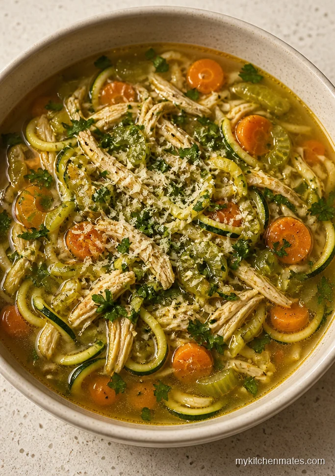 Low Carb Chicken Zoodle Soup