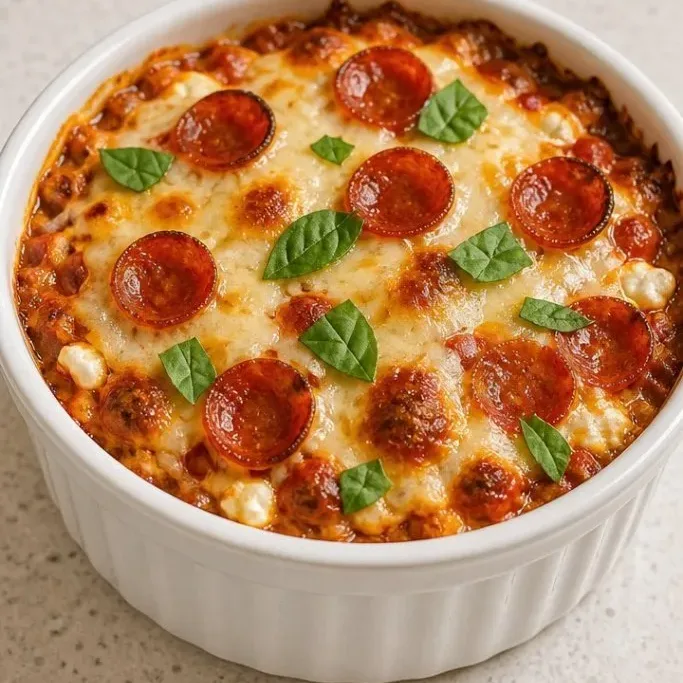 Low Carb Cottage Cheese Pizza Bowl (Ready in 10 Minutes) Low Carb Cottage Cheese Pizza Bowl